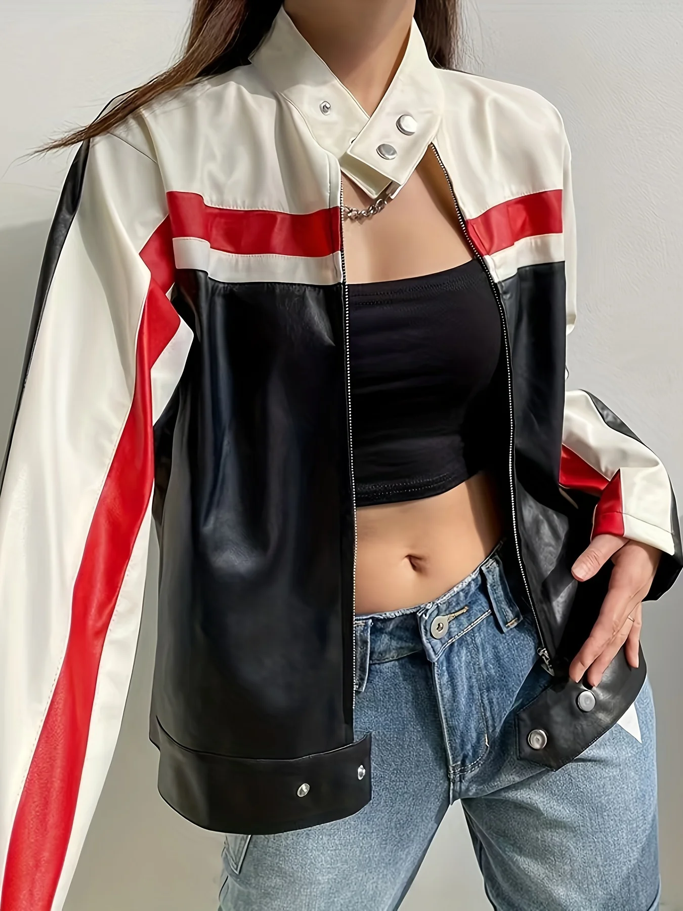 Striped Color Jacket - Image 4