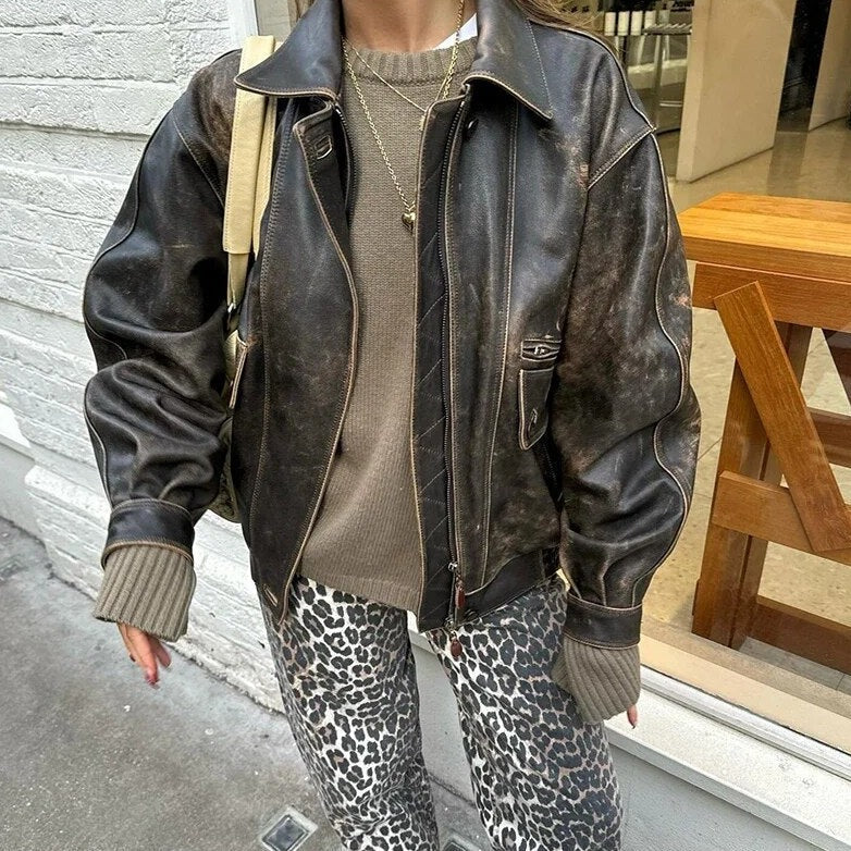 Women’s High-Waisted Leopard Print Trousers - Image 5