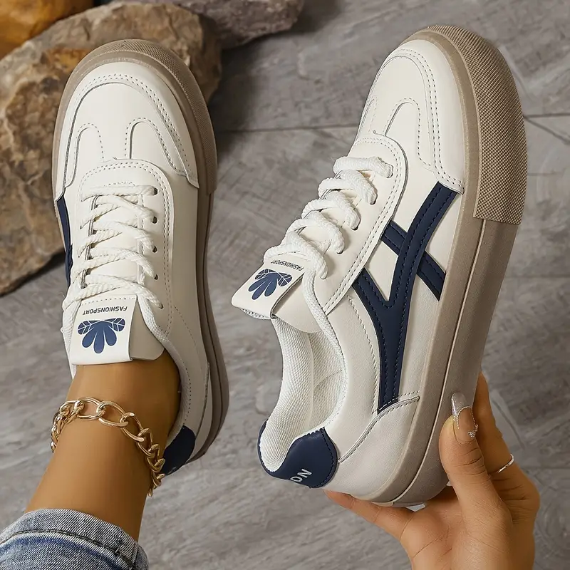 Women's All Season Platform Sneakers with Lace-up - Image 5