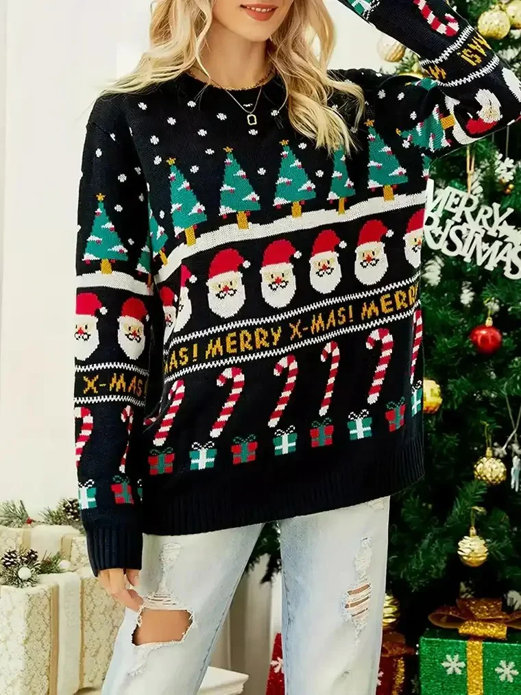 Women's Christmas Jacquard Sweater - Image 2