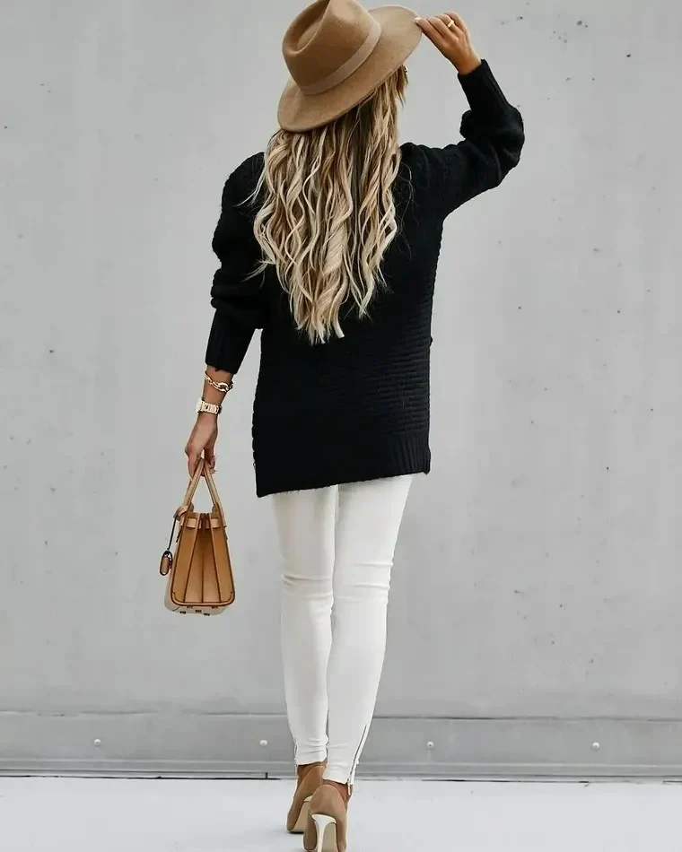 Women's Chunky Knit Sweater - Image 4