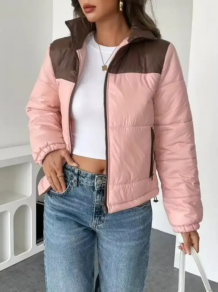 Women's Colourblock Puffer Jacket - Image 2