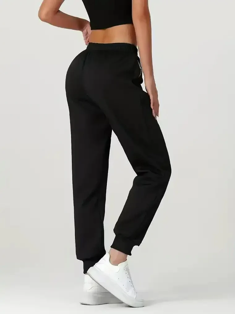 Women's Drawstring Joggers with Zip Pockets - Image 3