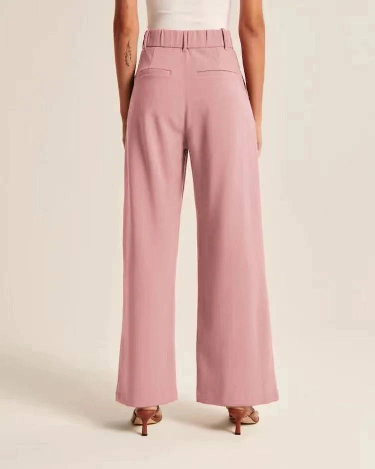 Women's High Waisted Trousers with Pockets - Image 4