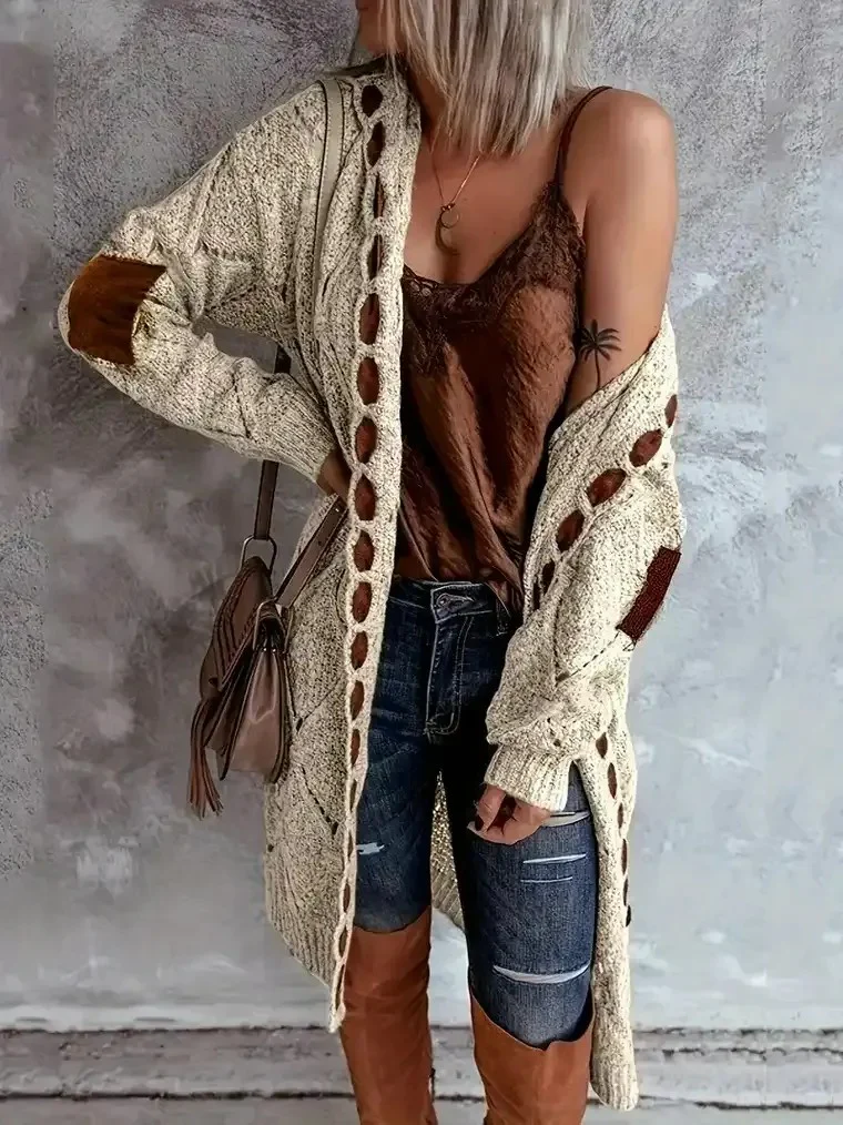 Women's Hooded Open-Front Cardigan - Image 3