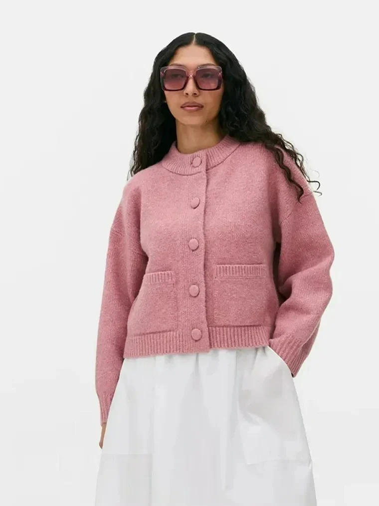 Women's Knit Bomber Cardigan - Image 2