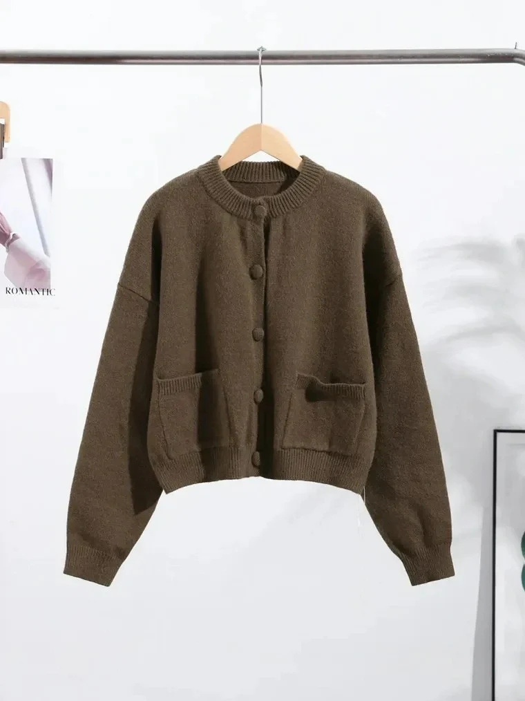 Women's Knit Bomber Cardigan - Image 3