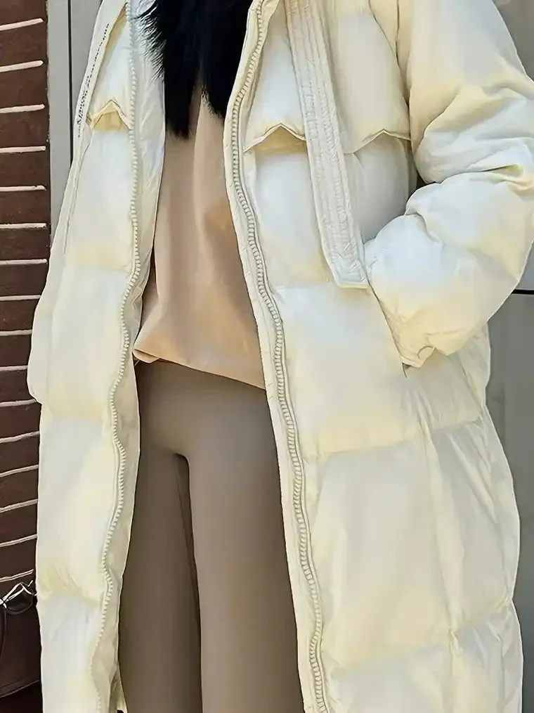 Women's Long Puffer Coat - Image 3