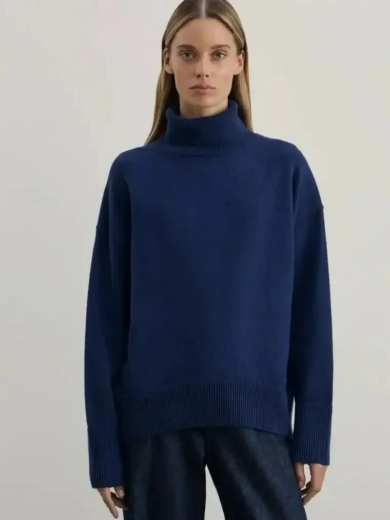 Women's Long Sleeve Turtleneck Sweater - Image 5