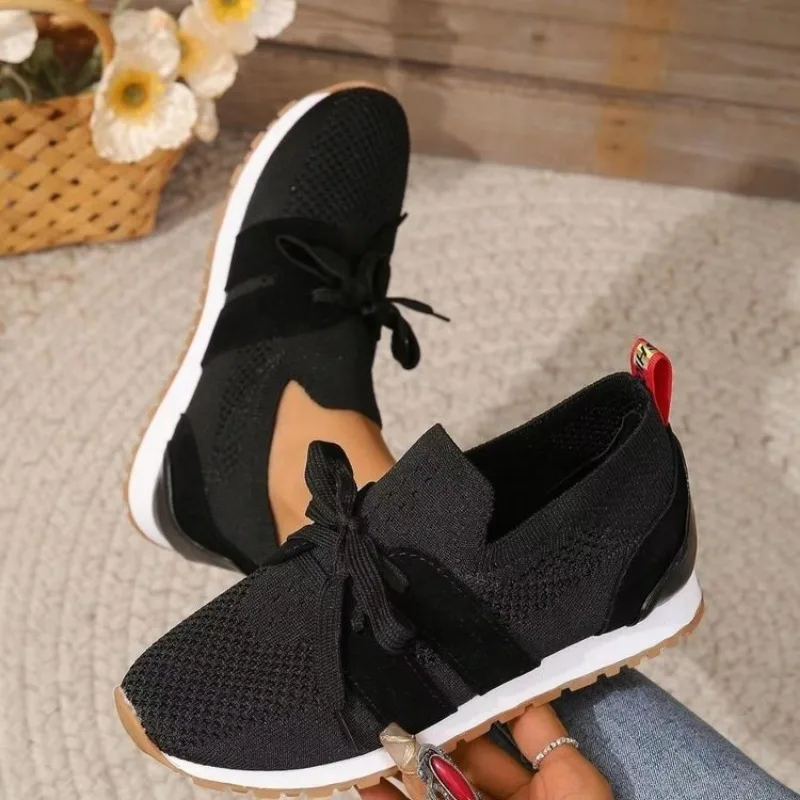 Women's Mesh Sneakers with Lace-Up - Image 9