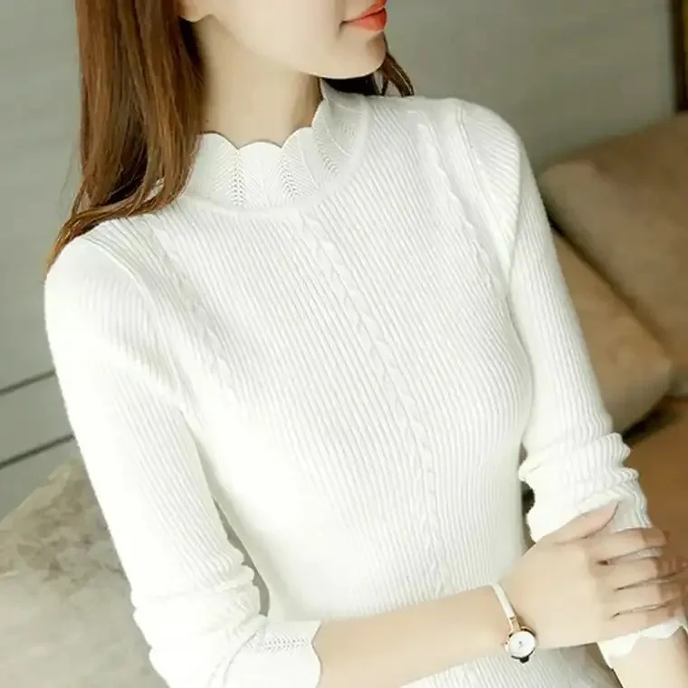 Women's Mock Neck Sweater - Image 3
