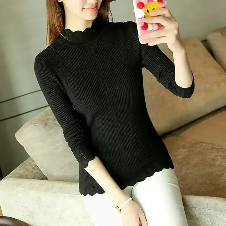 Women's Mock Neck Sweater - Image 4