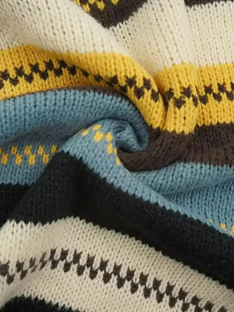 Women's Mock Turtleneck Knit Sweater - Image 3