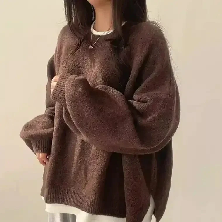 Women's Oversized Knit Sweater - Image 3