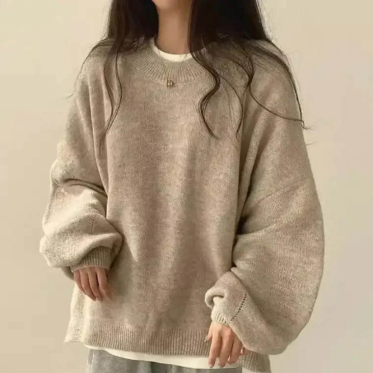 Women's Oversized Knit Sweater - Image 4
