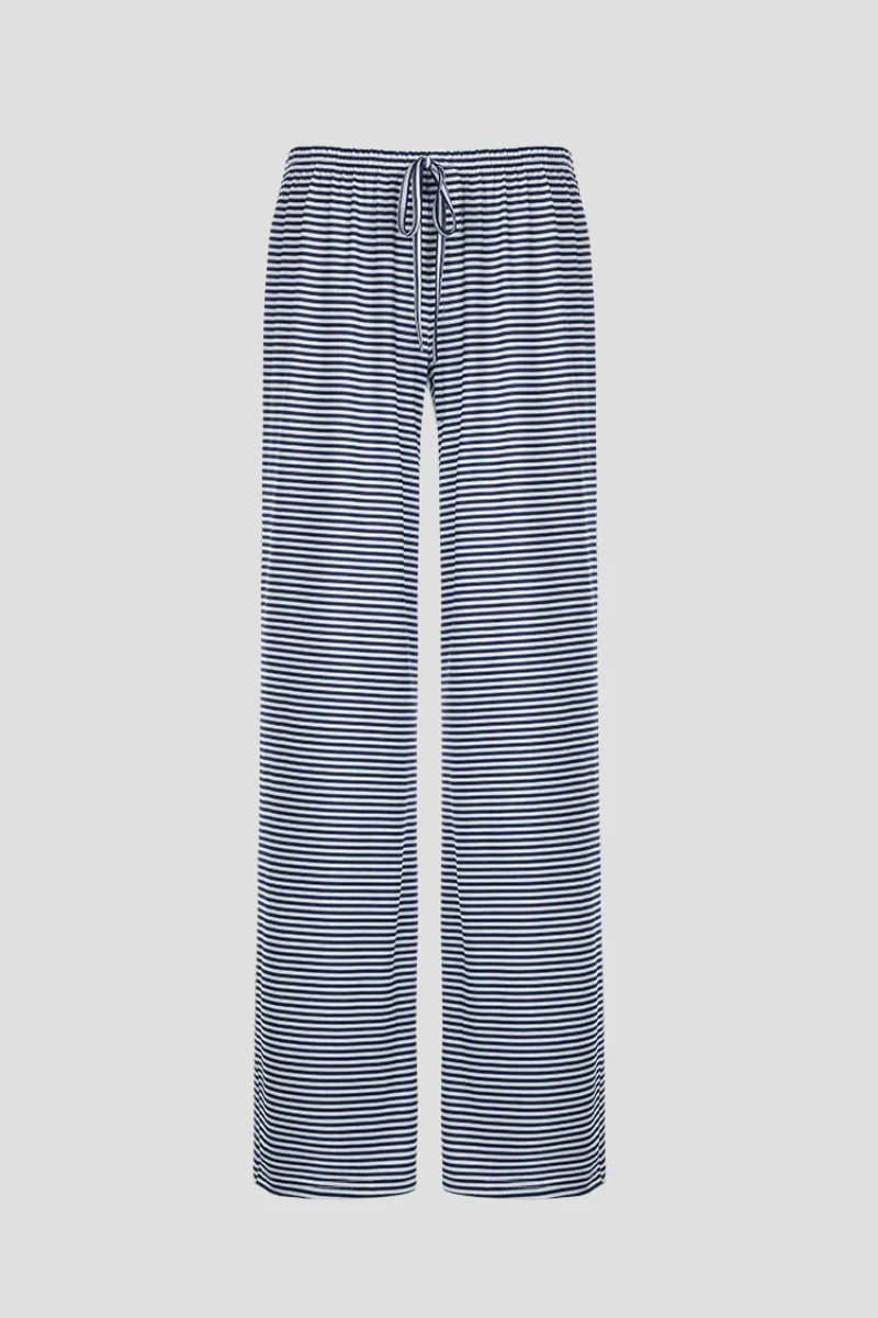 Women's Pants with Drawstring and Striped Print - Image 5