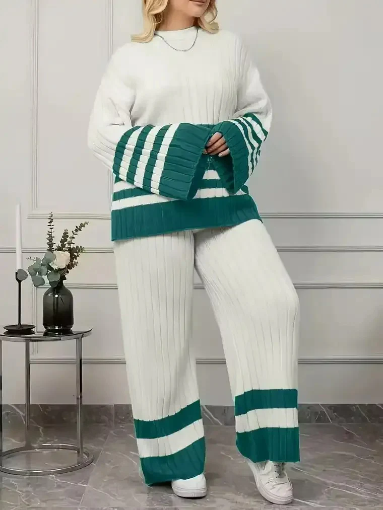 Women's Plus-Size Ribbed Set