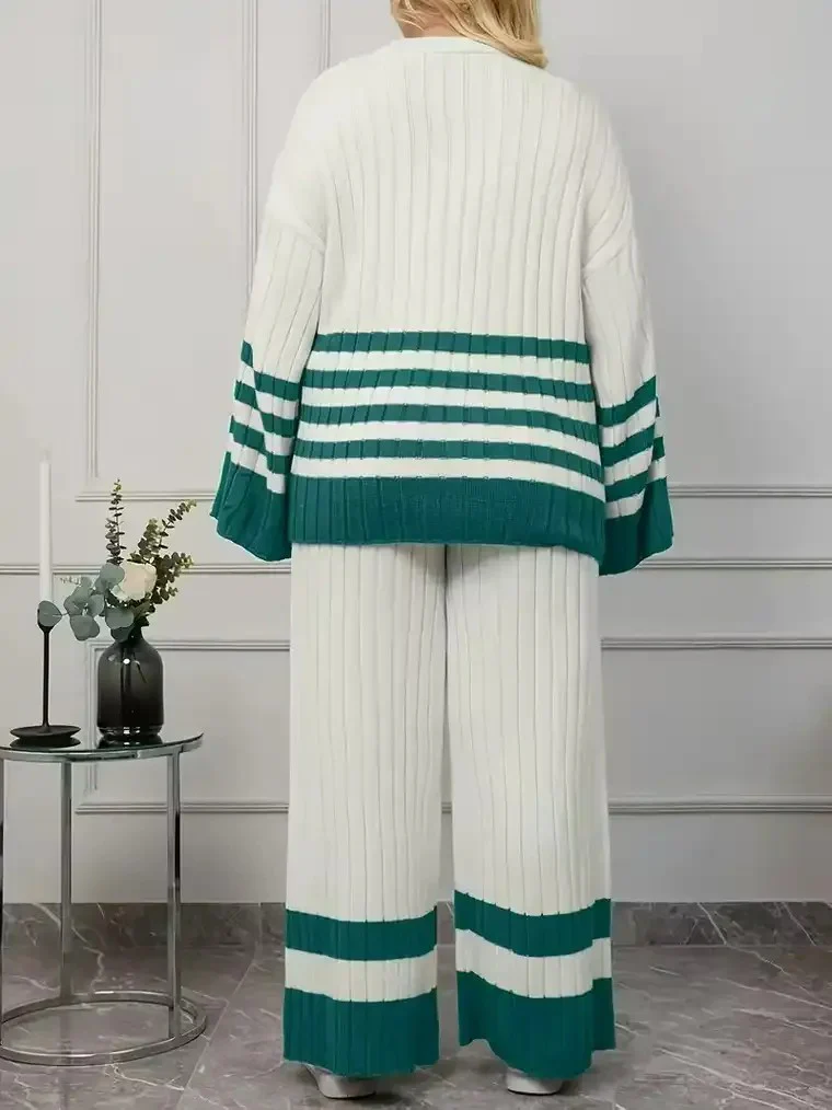 Women's Ribbed Knit Sweater Set - Image 3