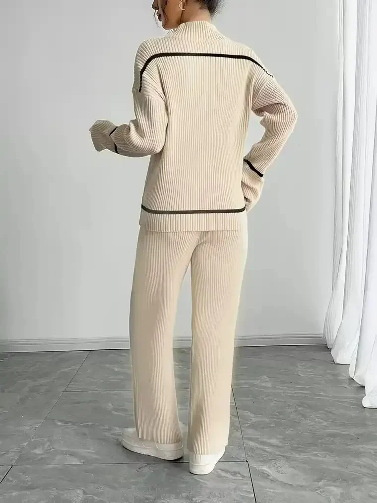 Women's Ribbed Knit Two-Piece Set - Image 3