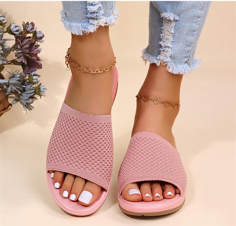 Women's Summer Mesh Slip-on Sandals with Open Toe Style - Image 3