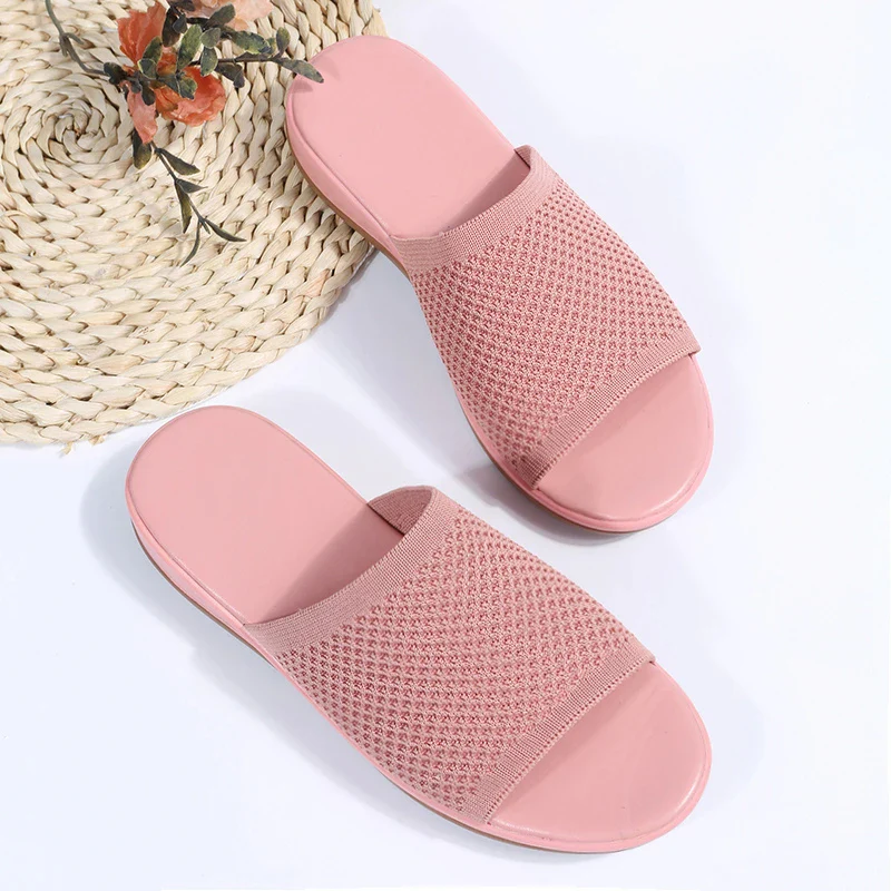 Women's Summer Mesh Slip-on Sandals with Open Toe Style - Image 8