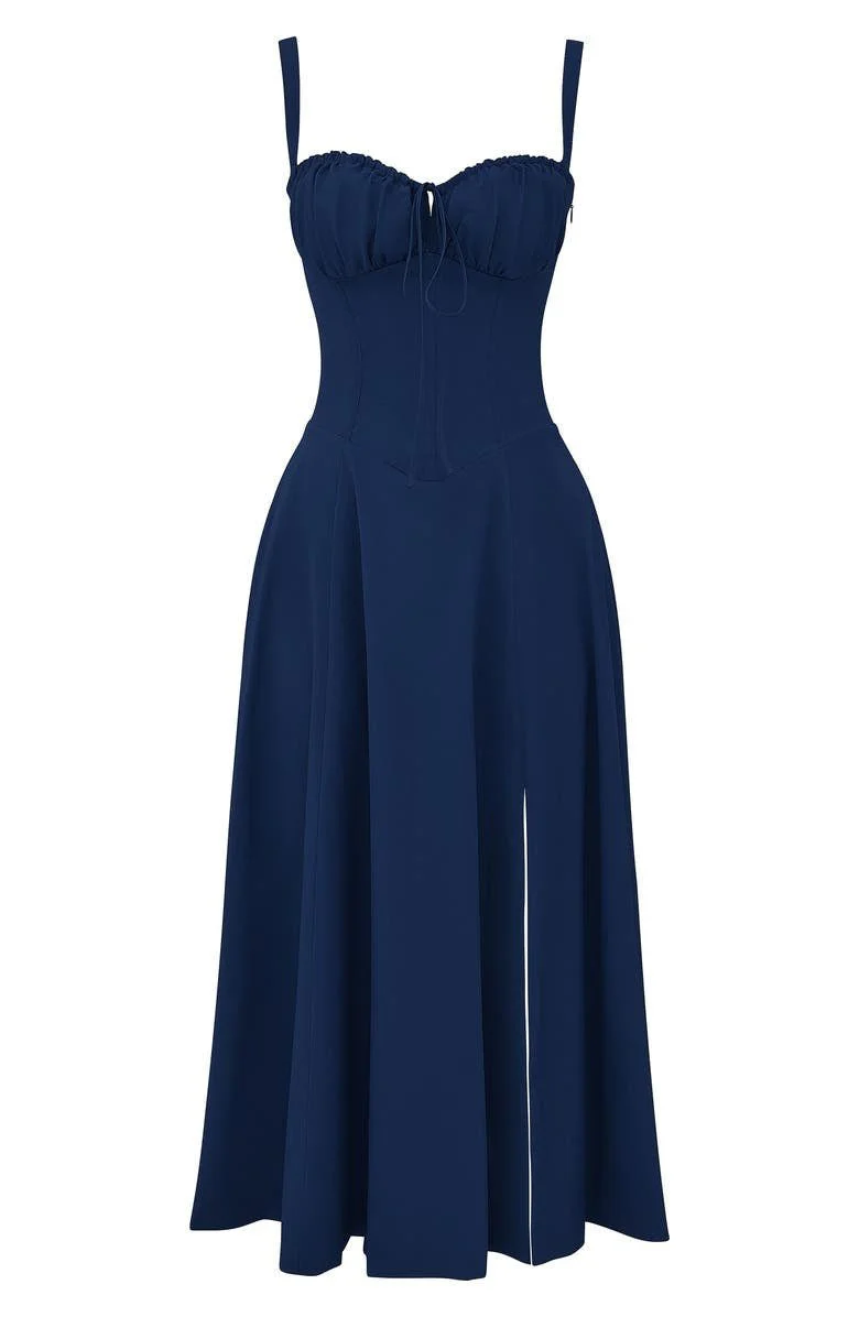 Women's Summer Midi Dress with Sleeveless and Drawstring - Image 20