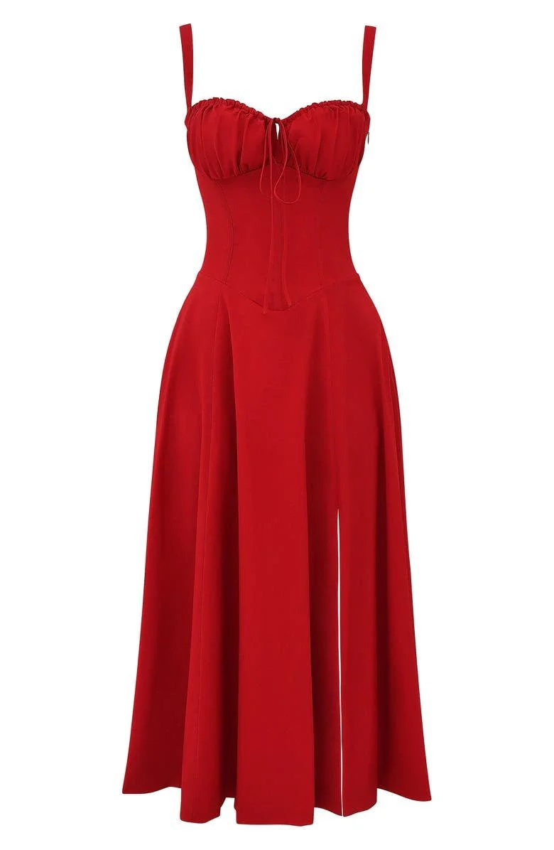 Women's Summer Midi Dress with Sleeveless and Drawstring - Image 21