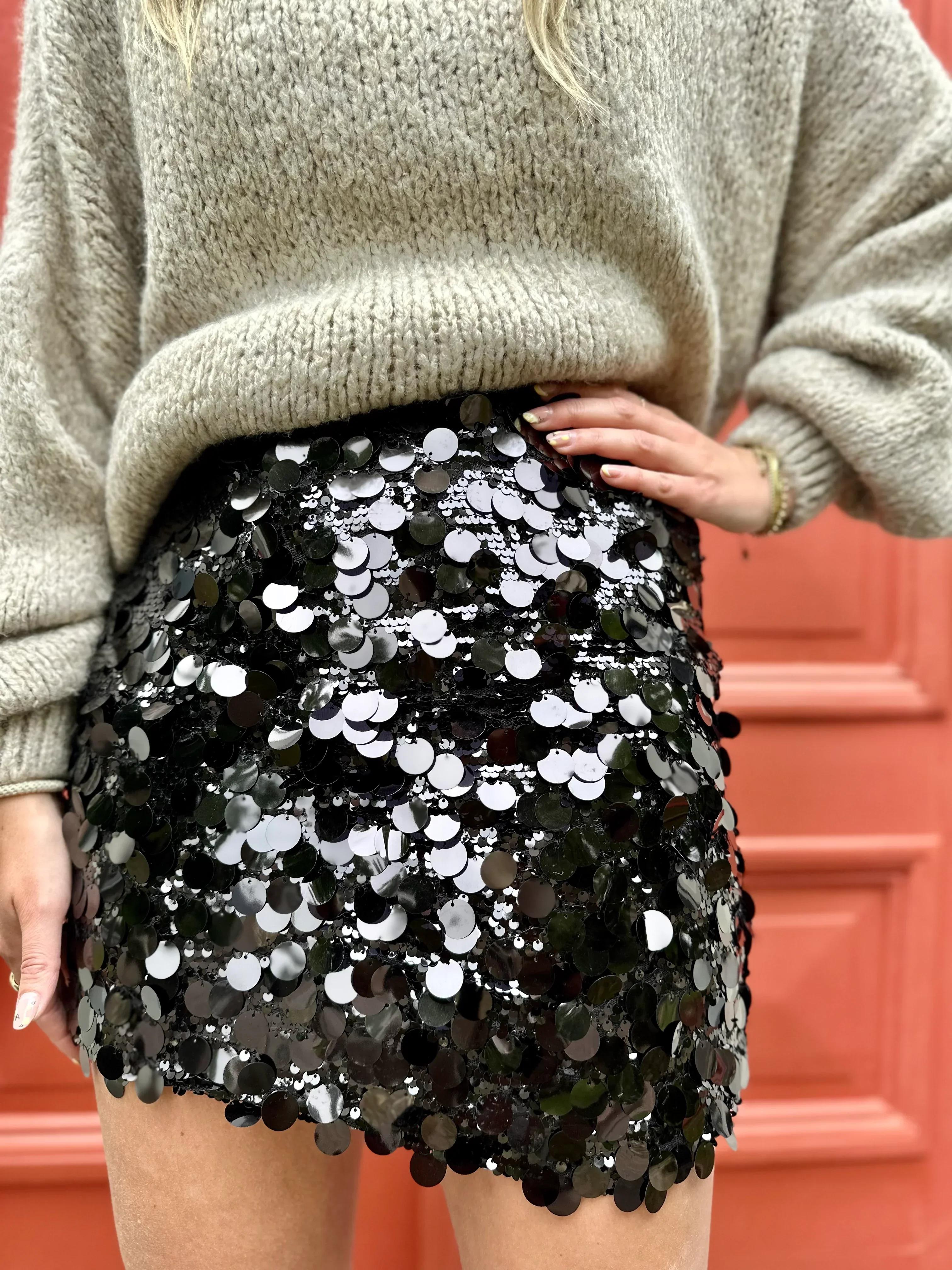 Women's Summer Party Mini Skirt with Sequined - Image 5