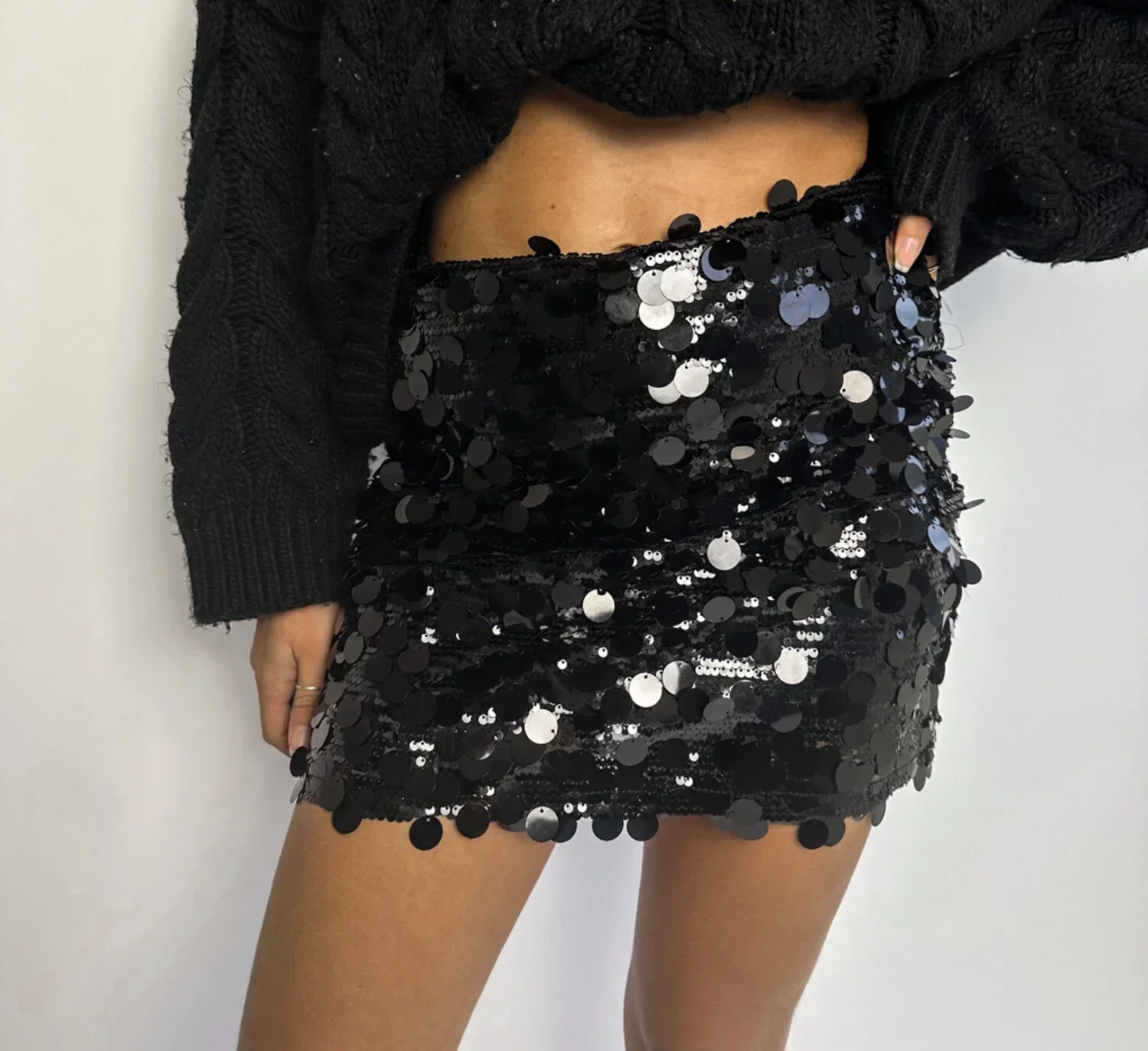 Women's Summer Party Mini Skirt with Sequined - Image 6