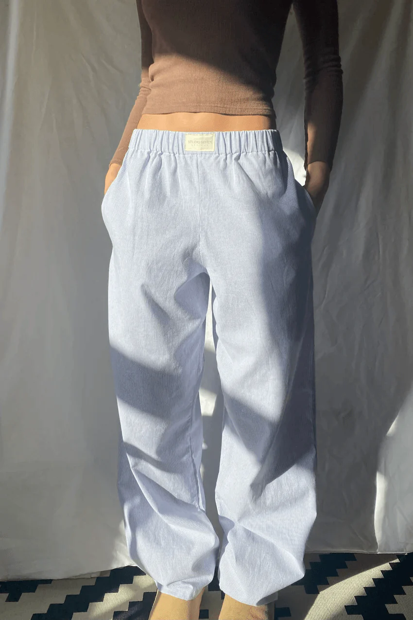 Women's Summer Soft Fabric Trouser with Elastic Waistband