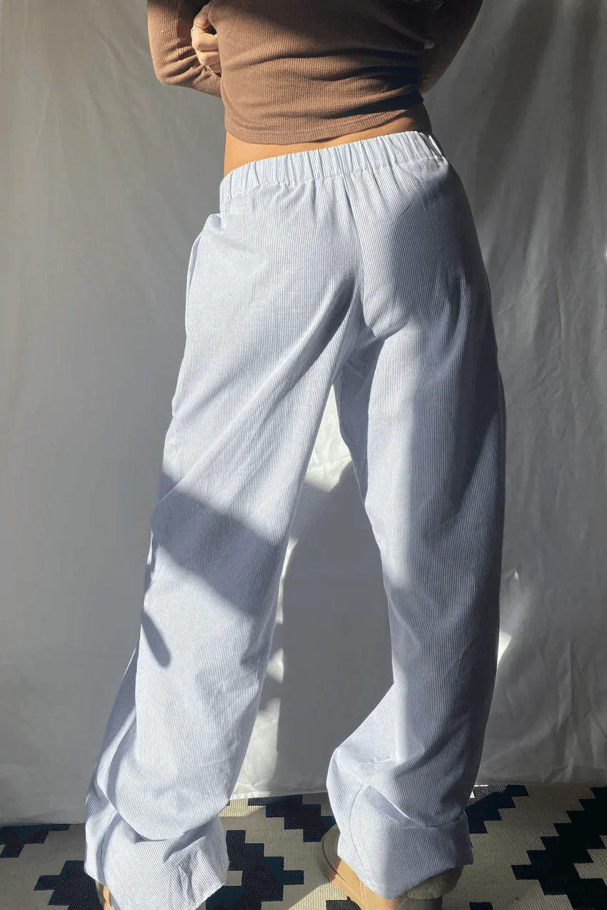 Women's Summer Soft Fabric Trouser with Elastic Waistband - Image 5