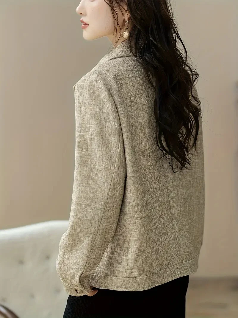 Women's Textured Button-Up Jacket - Image 4