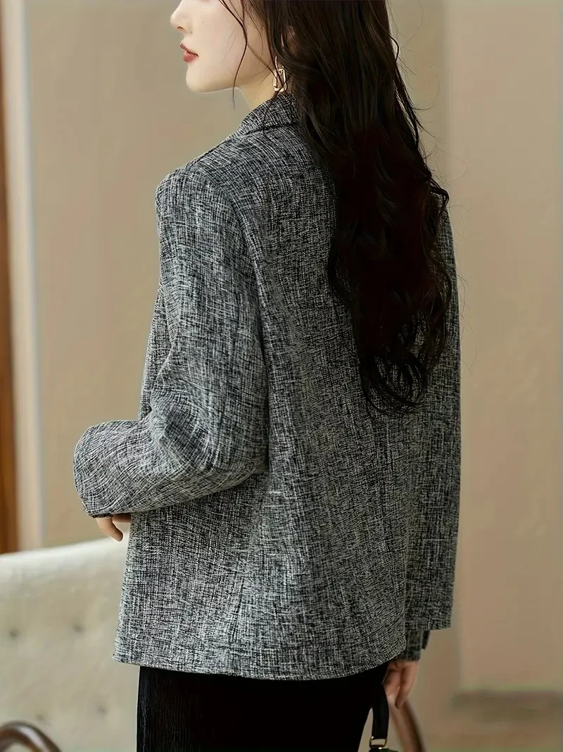 Women's Textured Button-Up Jacket - Image 8